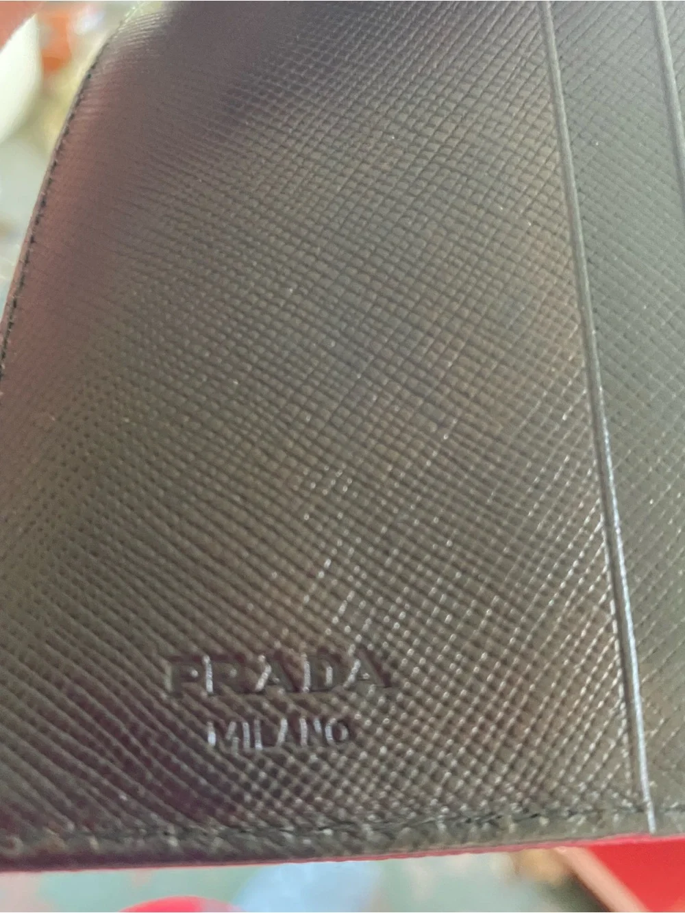 Prada Black Nylon Wallet with Gold Triangle Logo - Picture 7 of 9